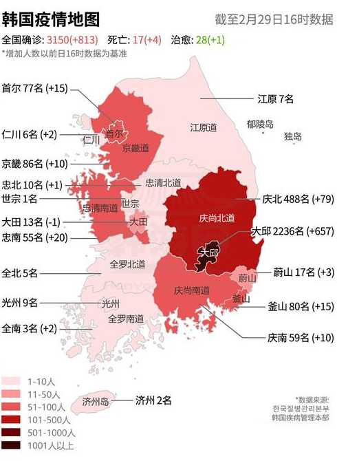 韩国疫情（韩国疫情最新消息）