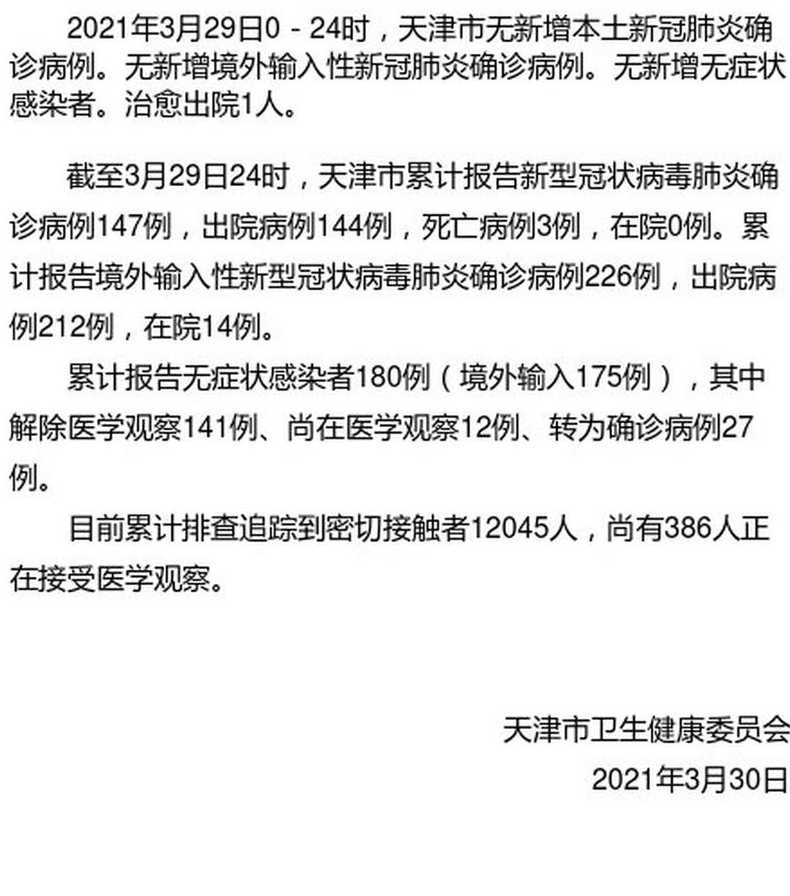 天津最新出行通知_2021年天津疫情出行政策