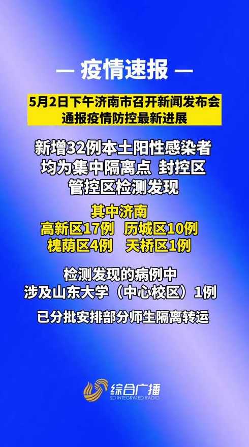 济南市疫情最新消息(济南市发布最新疫情)