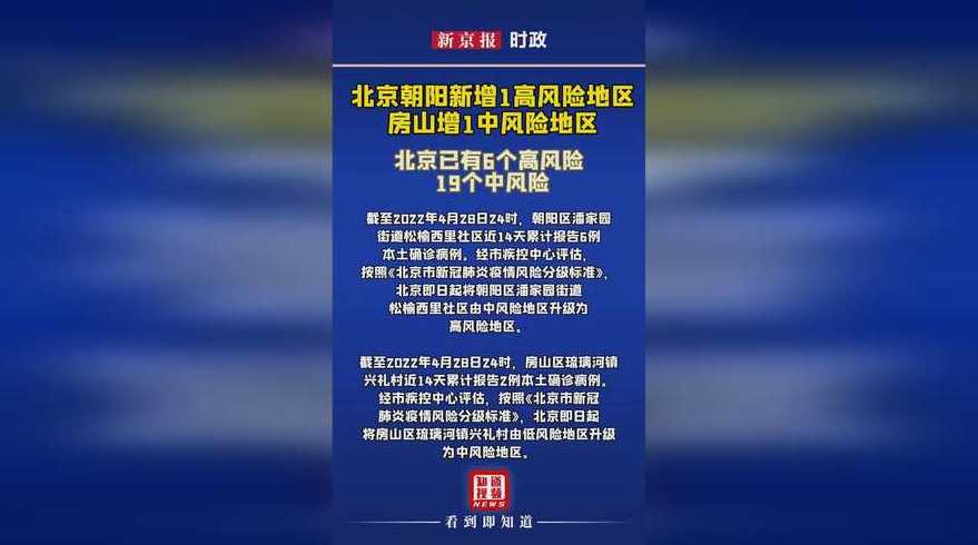 北京新增1个高风险地区(北京新增1个高风险地区是哪里)