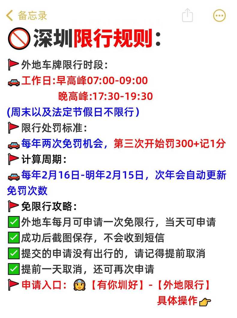 深圳早晚高峰外地车限行时间表(深圳外地车免限行申请)