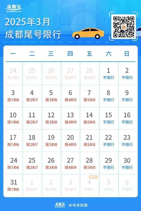 元旦限号不成都限行吗(元旦期间成都车限号吗)