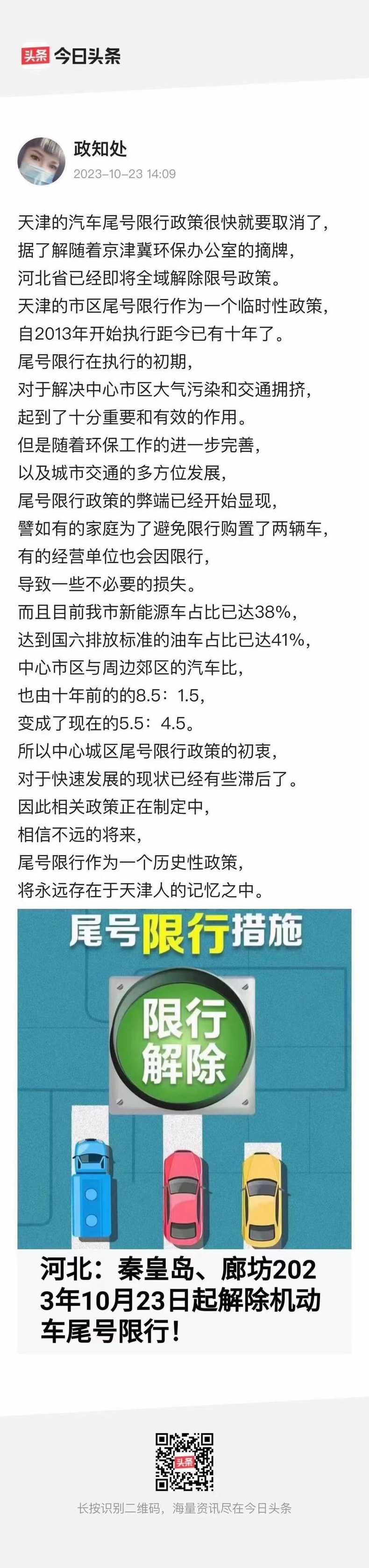天津为什么取消限行〖天津为什么取消限行政策〗