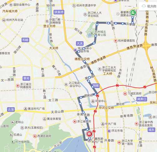 杭州46路公交车路线_杭州463路