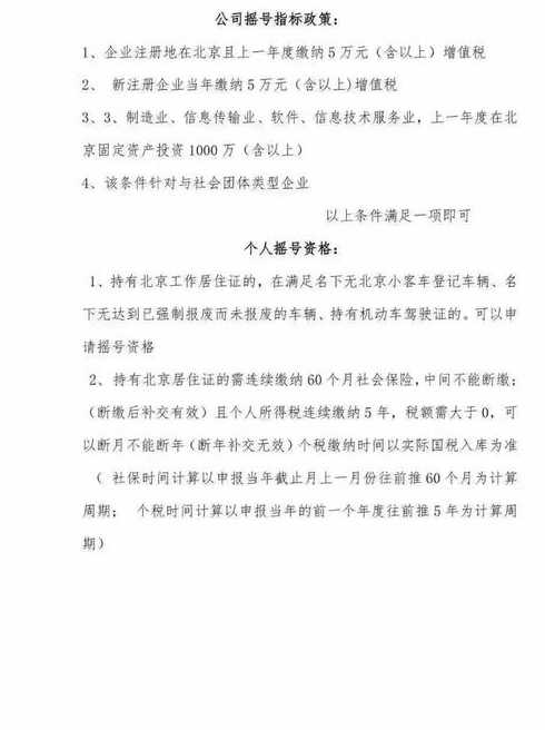北京摇号资格_个人北京摇号资格