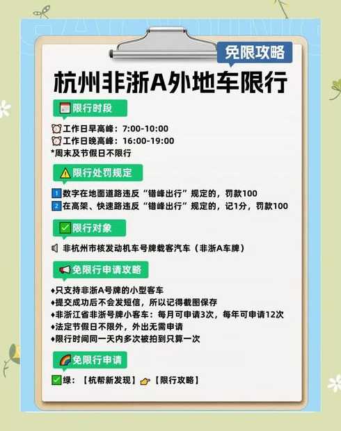 尾号9哪天限行杭州(杭州尾号9星期几限行)