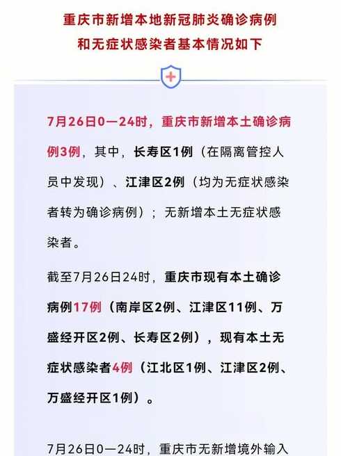 重庆确诊病例最新消息〖重庆确诊最新数据〗