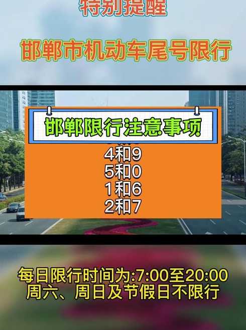 邯郸限行车辆号(邯郸市限行车辆号)