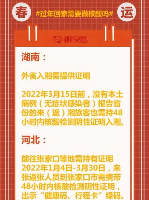 过年回家核酸检测(回家过年做核酸检测收费吗)
