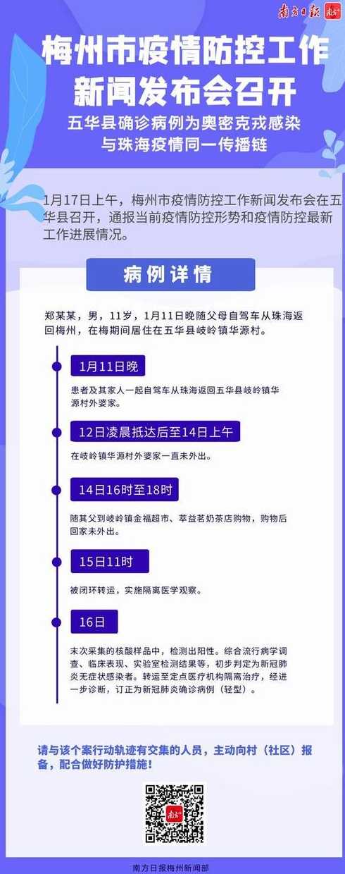梅州五华疫情【梅州五华发现一名密切接触者】